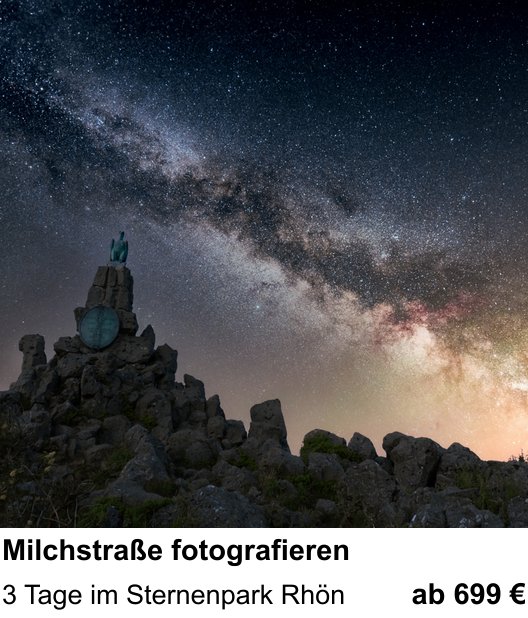 Intensiver Foto-Workshop über Milchstraße fotografieren: 3 Tage im Sternenpark Rhön