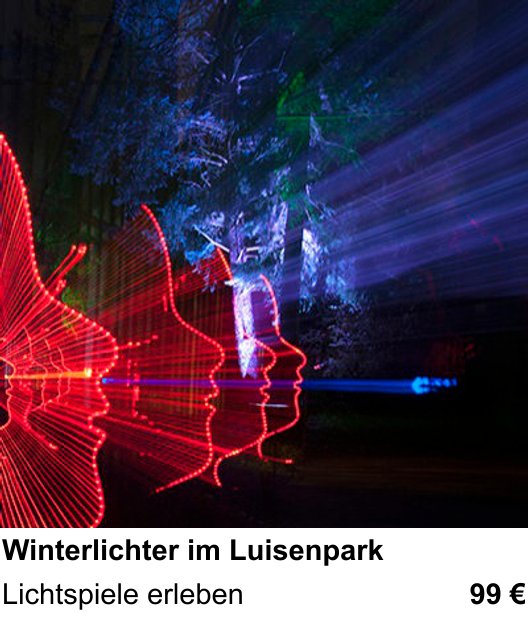 Intensiver Foto-Workshop über Winterlichter im Luisenpark: Lichtspiele erleben