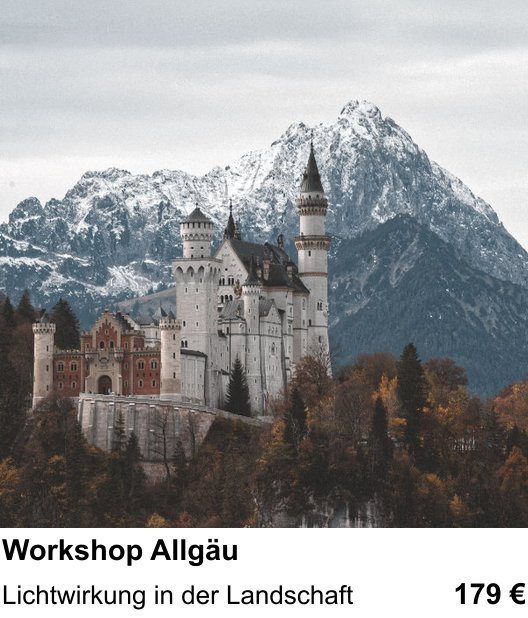 Intensiver Foto-Workshop über Workshop Allgäu: Lichtwirkung in der Landschaft
