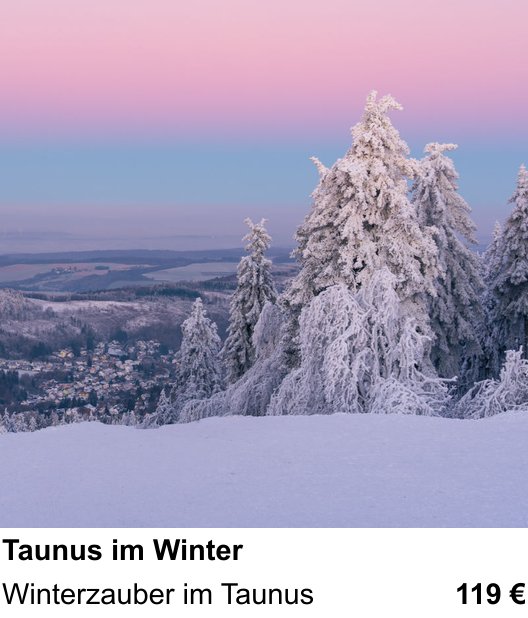 Intensiver Foto-Workshop über Taunus im Winter: Winterzauber im Taunus